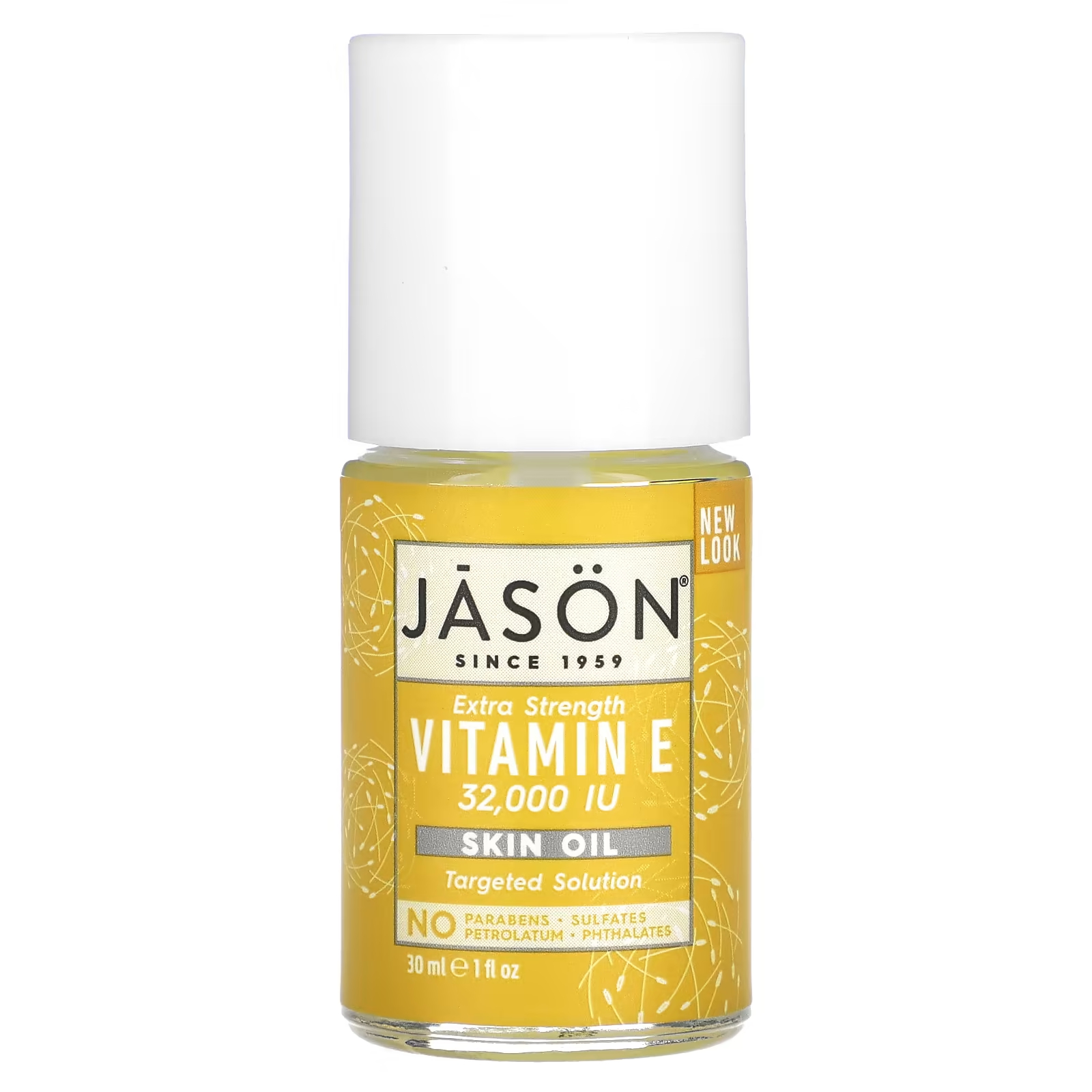 Масло для кожи Jason Natural Extra Strength с витамином Е, 32 000 МЕ, 1 жидкая унция (30 мл) крем с витамином е jason natural products 25 000 ме 120 мл