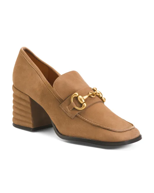 

Замшевые лоферы Valentina Made In Italy Saint G, серо-коричневый