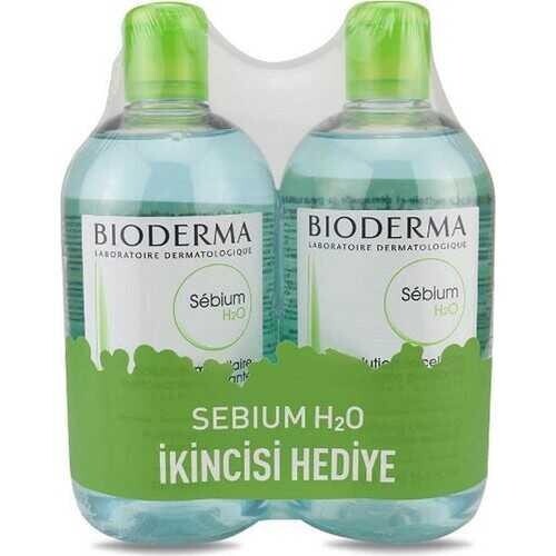 

Bioderma Sebium H2O 500 мл 2 упаковки мицеллярного раствора