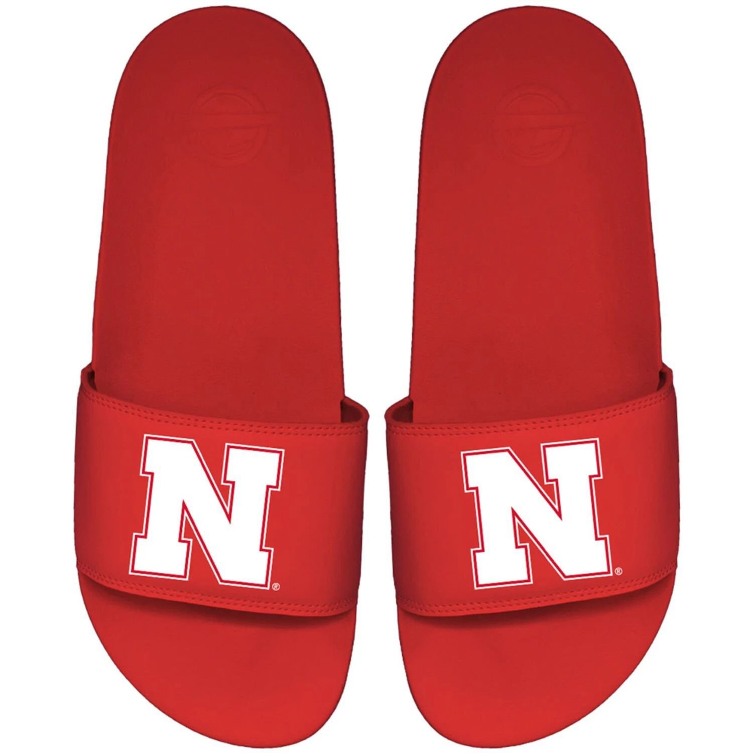 

Мужские шлепанцы ISlide Scarlet Nebraska Huskers Primary Motto