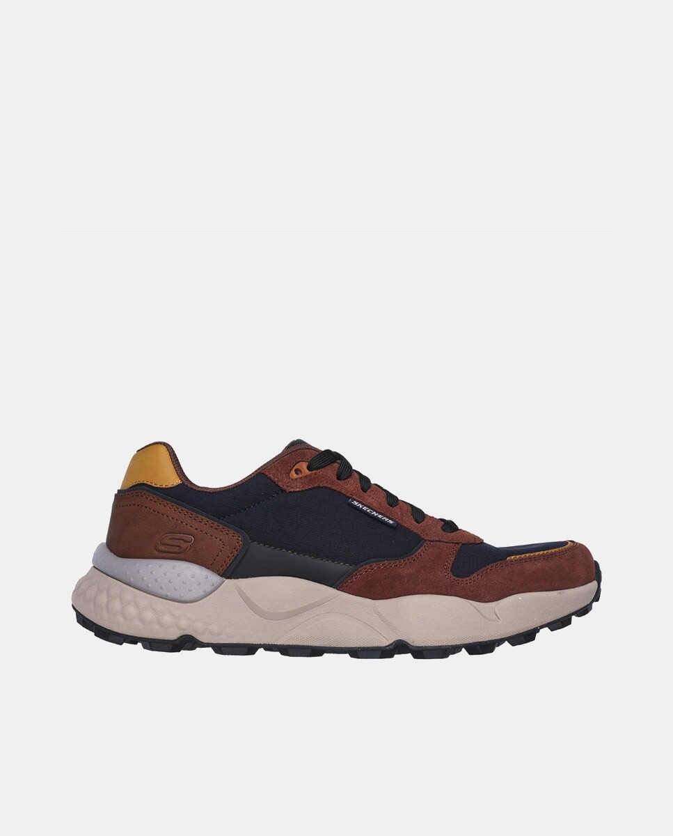 

Мужские кроссовки Sport Bendino с низким берцем и шнуровкой Skechers, коричневый