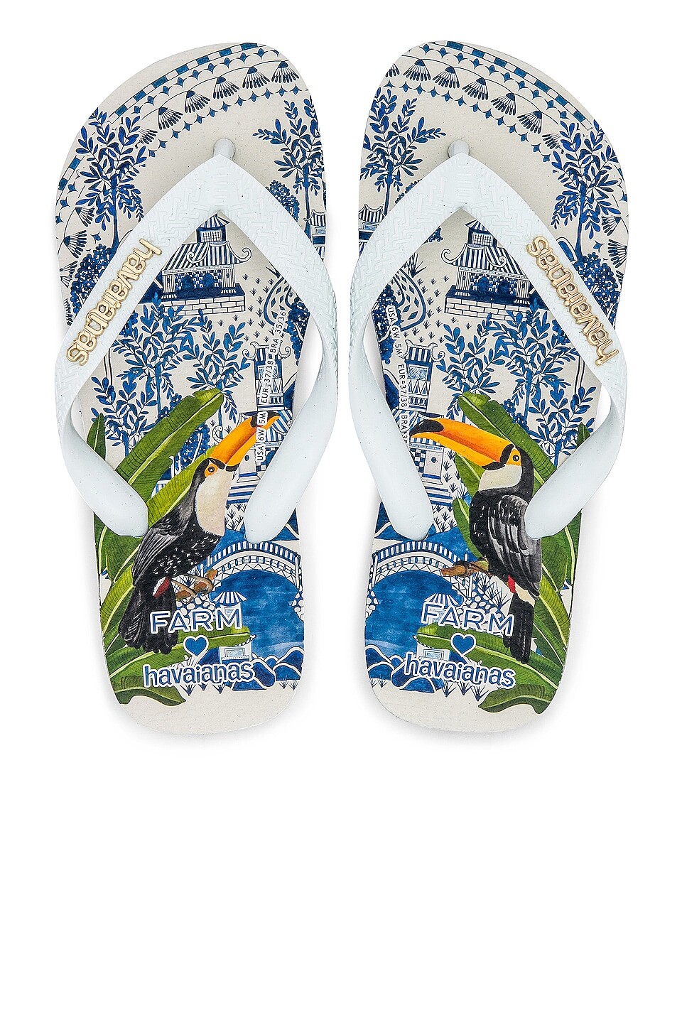 

Сандалии Havaianas Farm Rio Toucan, темно-синий