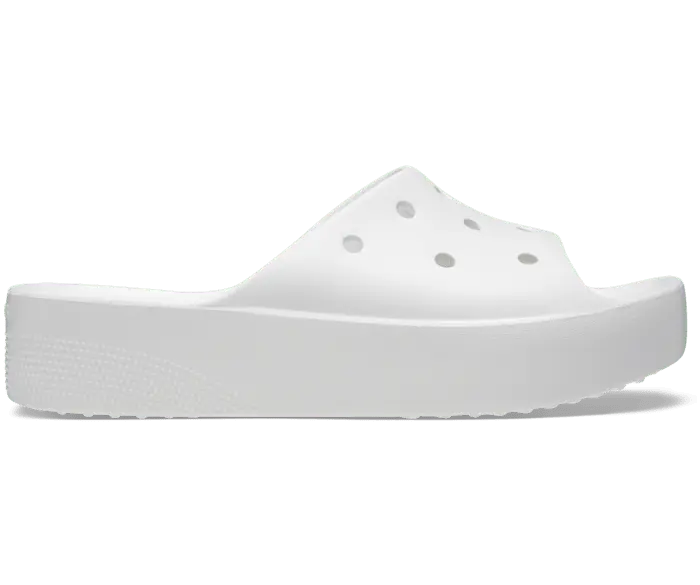 

Классические шлепанцы на платформе Crocs женские, цвет White