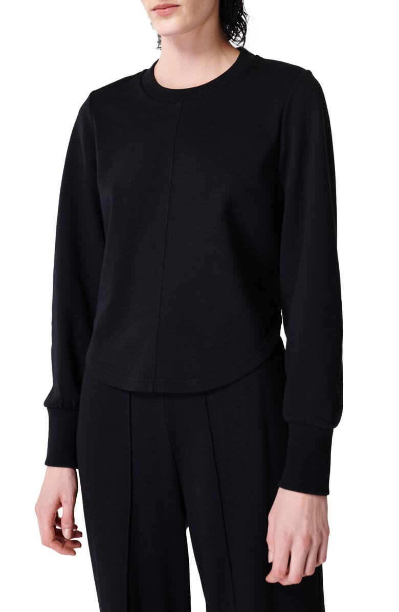 

Утонченный пуловер со сборками на спине SWEATY BETTY, черный