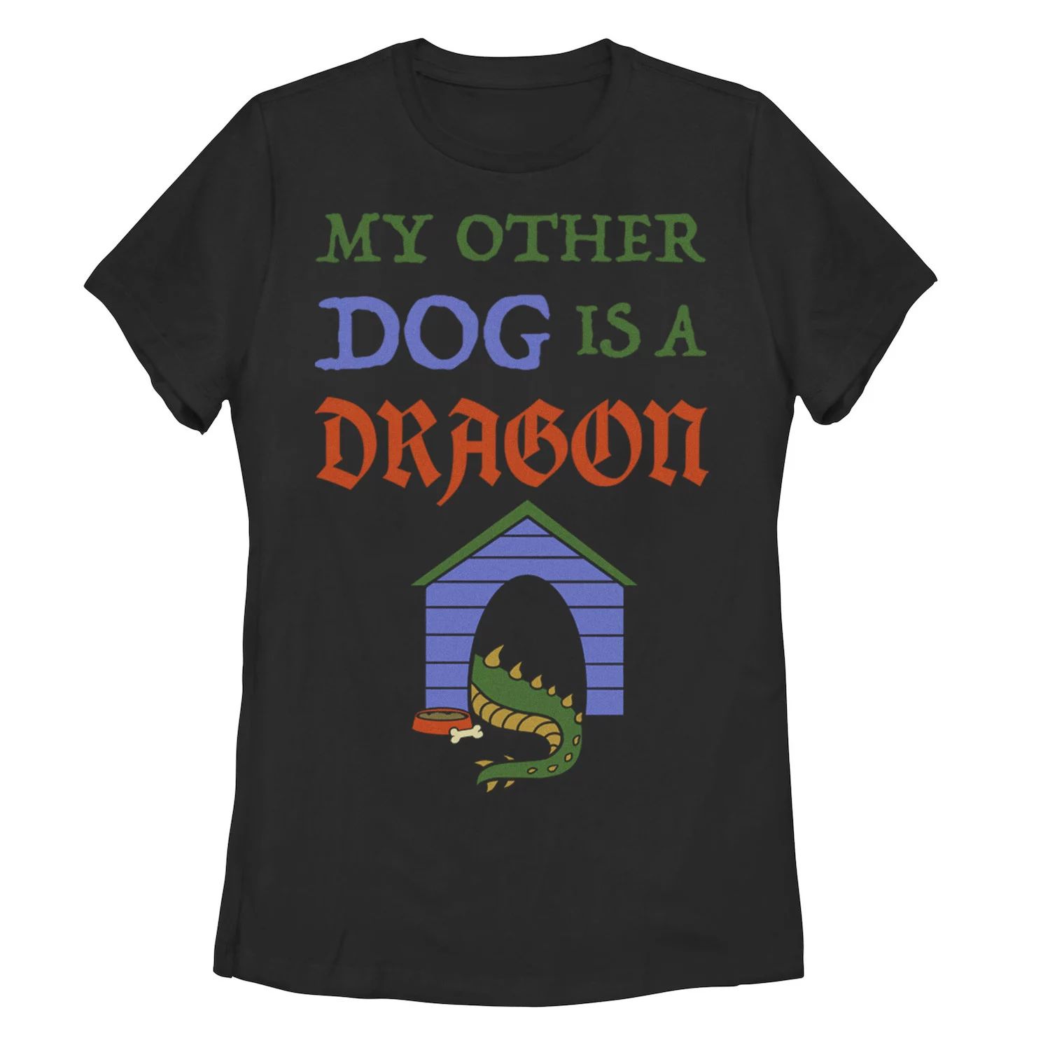 Юниорская футболка «Моя другая собака — дракон»