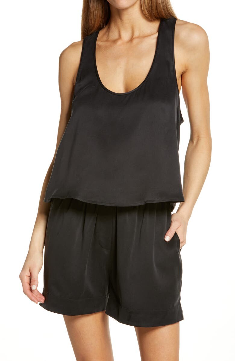 

Шелковая пижамная майка Racerback LUNYA