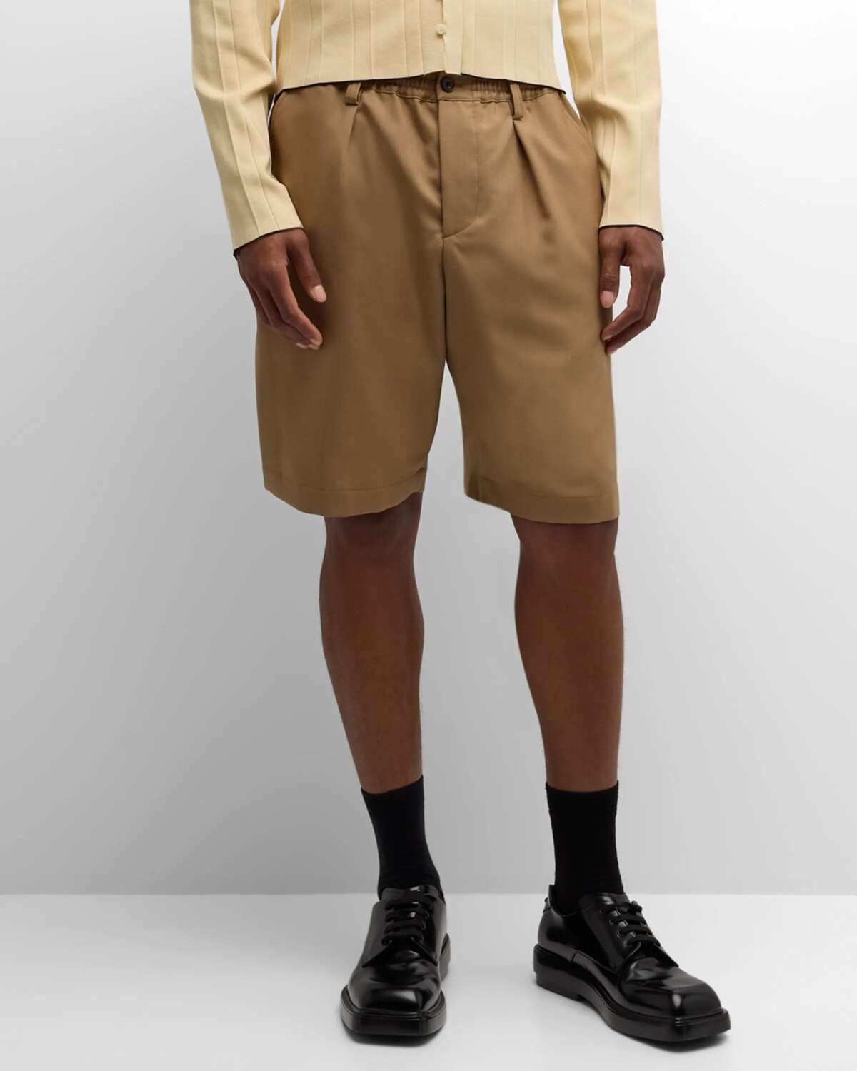 

Мужские широкие шорты-бермуды Marni, цвет Beige