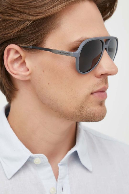 Солнечные очки Armani Exchange, серый солнцезащитные очки armani exchange солнцезащитные очки