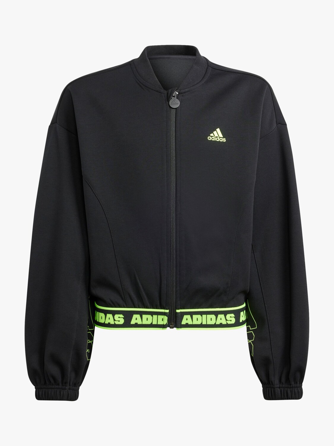 

Детский укороченный бомбер adidas, черный