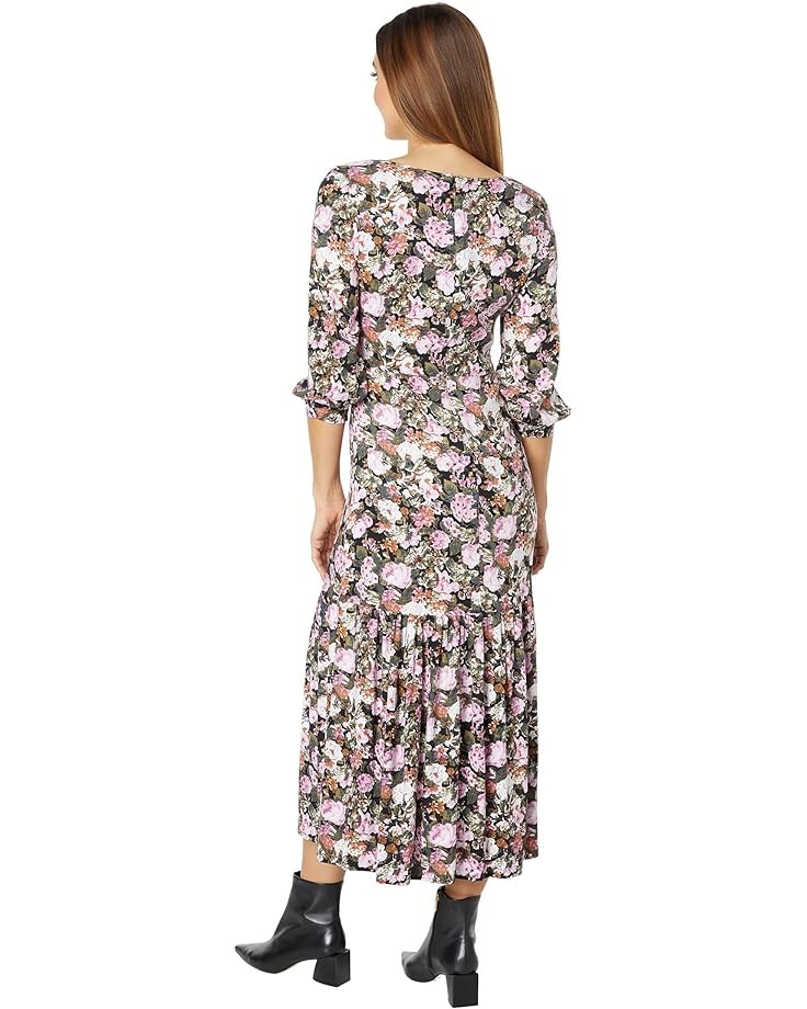 

Платье Saltwater Luxe Rubie Sustainable 3/4 Sleeve Midi Dress, мульти