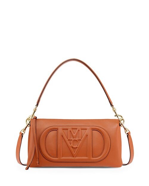

Маленькая кожаная сумка через плечо Mode Travia MCM, цвет Tan/Beige