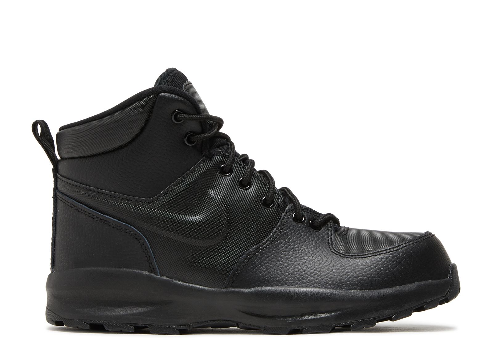 Кроссовки Nike Manoa Leather Gs 'Triple Black', черный ботинки nike manoa ps triple black черный