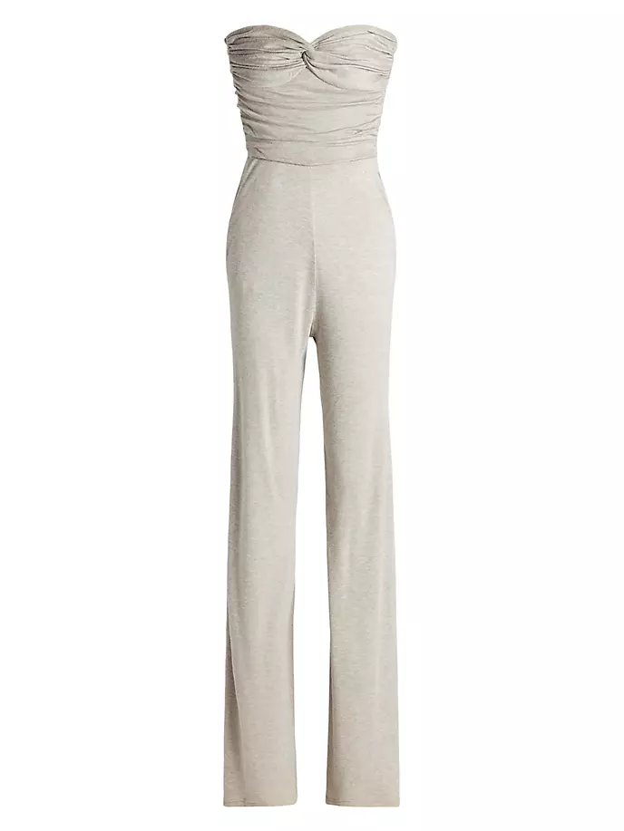 

Комбинезон со сборками и открытыми плечами Ralph Lauren Collection, серый