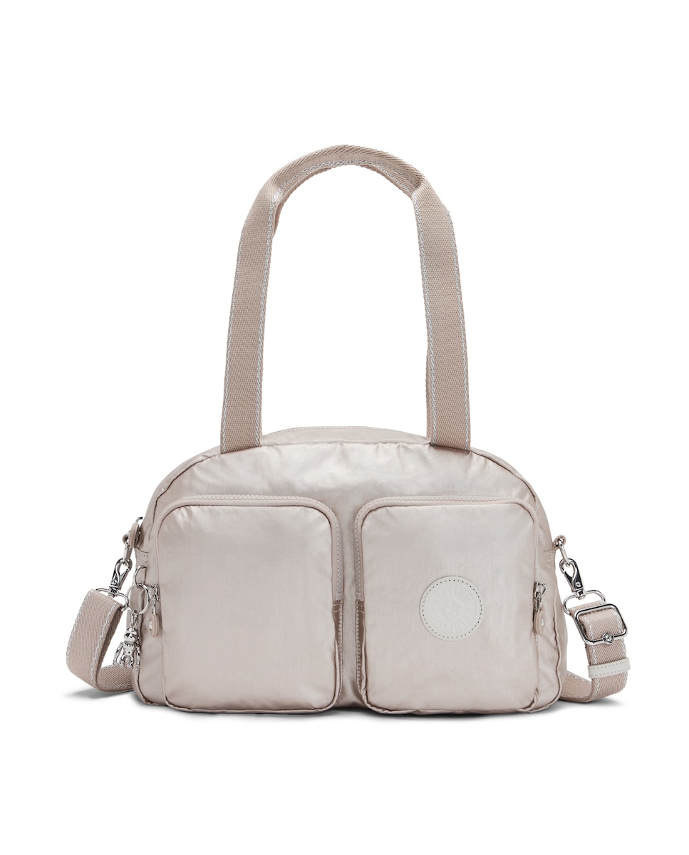 Золотая сумка через плечо на молнии Kipling, золотой сумка ki601748i cool defea medium shoulder bag 48i metallic glow