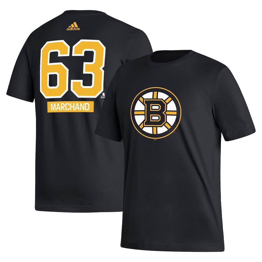 

Футболка с коротким рукавом adidas Boston Bruins, черный