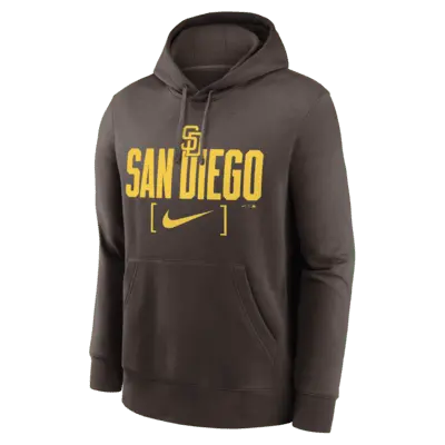 

Худи Nike San Diego Padres Club Slack, коричневый