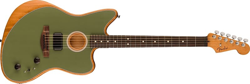

Акустическая гитара Fender Acoustasonic Player Jazzmaster, Rosewood Fingerboard, Antique Olive - MXA2217335