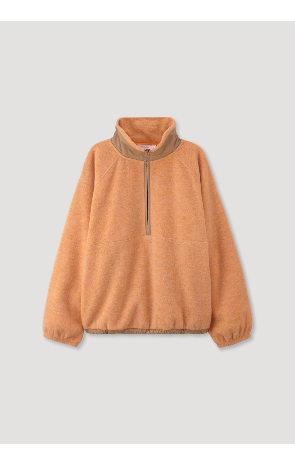 Толстовка Hessnatur Fleece Troyer, цвет clementine