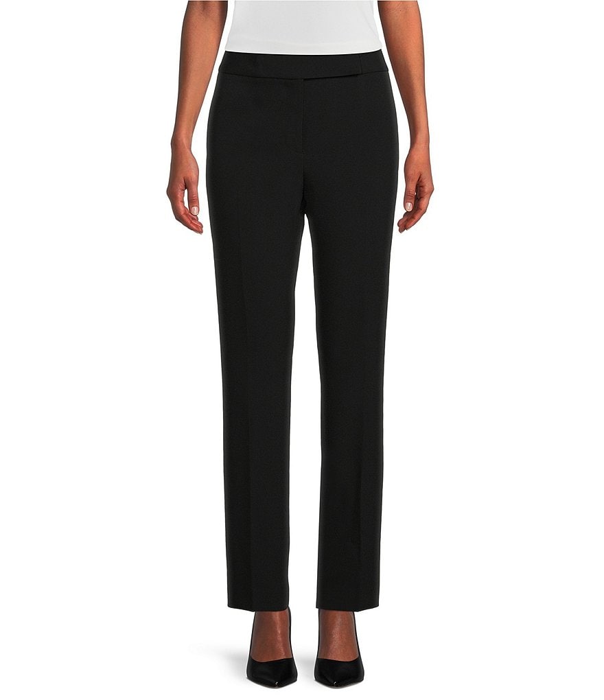 Узкие прямые брюки Preston & York с плоской передней частью, черный