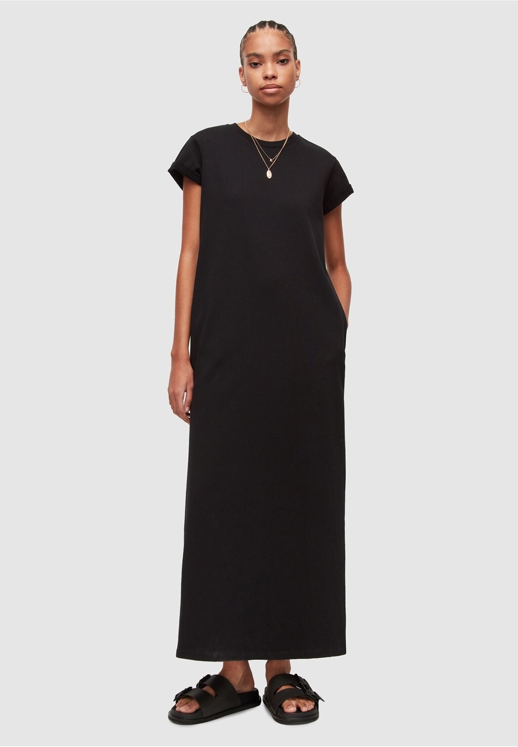 

Платье из джерси AllSaints, черный