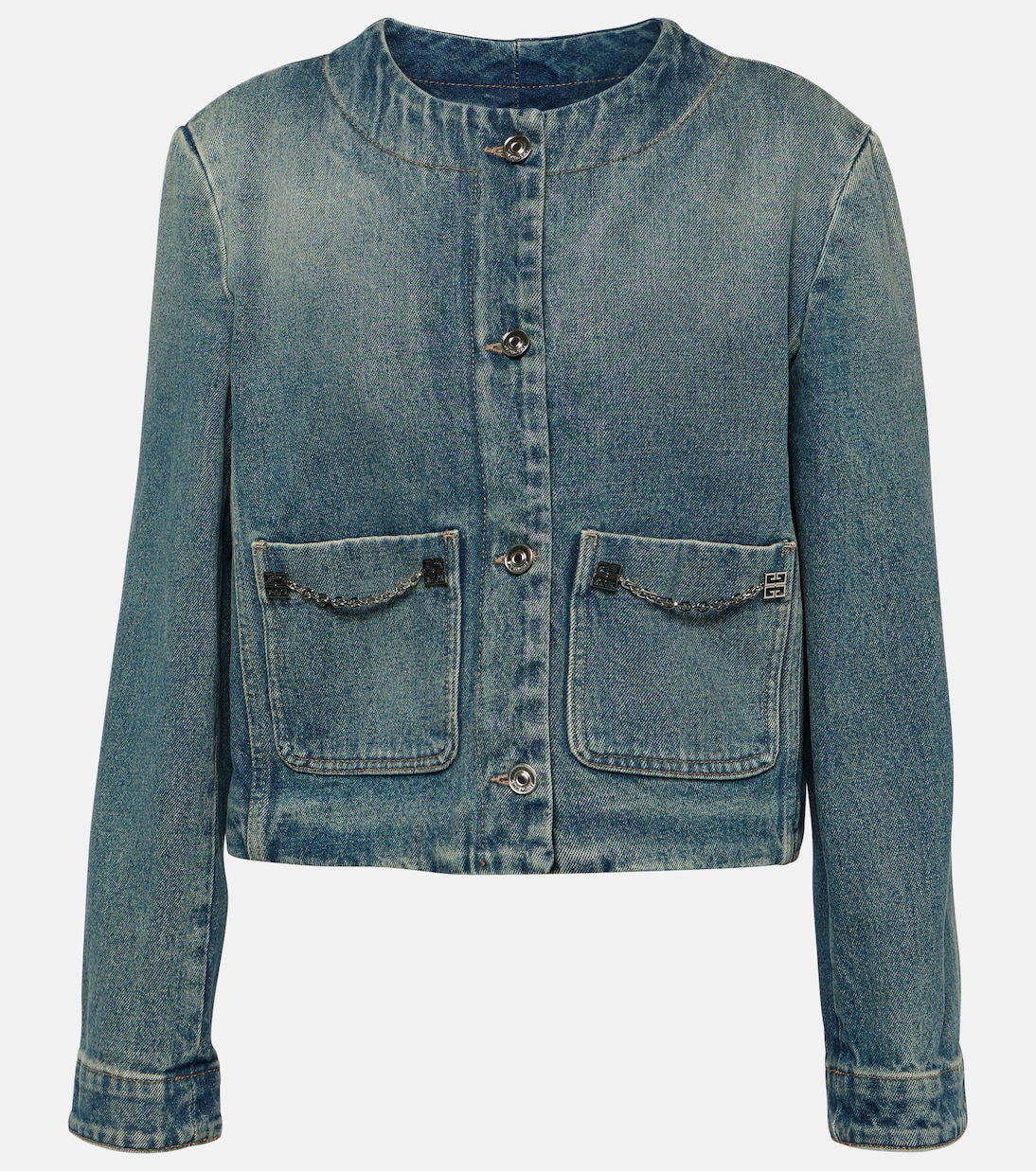 цена Джинсовая куртка с цепочкой Givenchy, синий