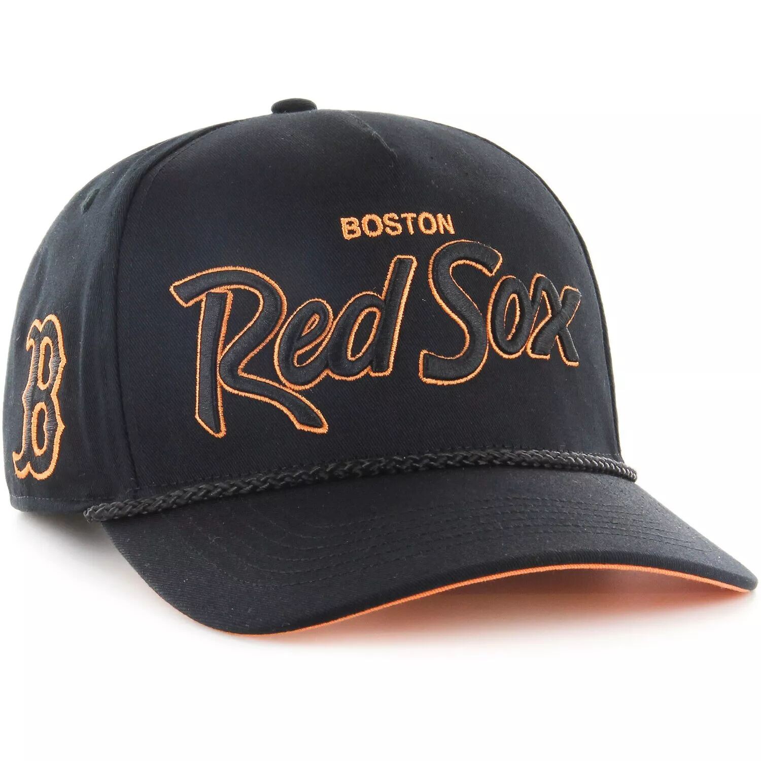 

Мужская черная кепка Boston Red Sox '47 Mango Undervisor Hitch Snapback