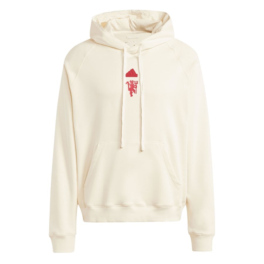 

Пуловер с капюшоном adidas Manchester United, кремовый