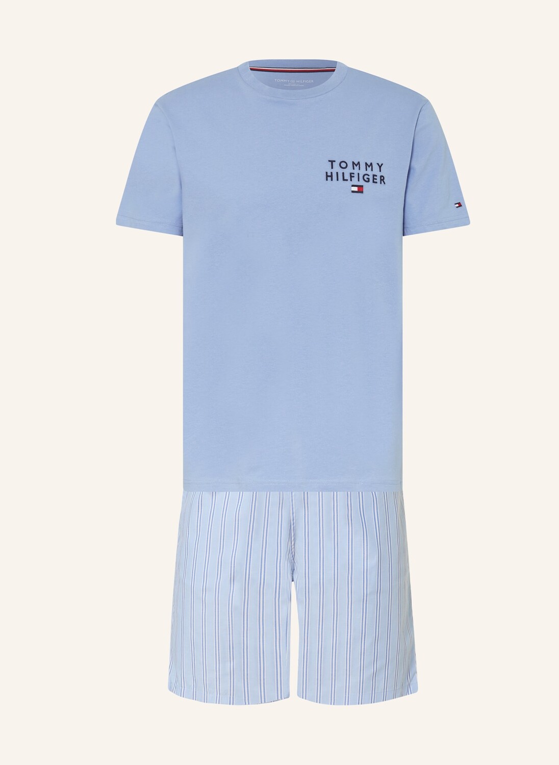

Короткая пижама TOMMY HILFIGER, цвет HELLBLAU/BLAU/WEISS