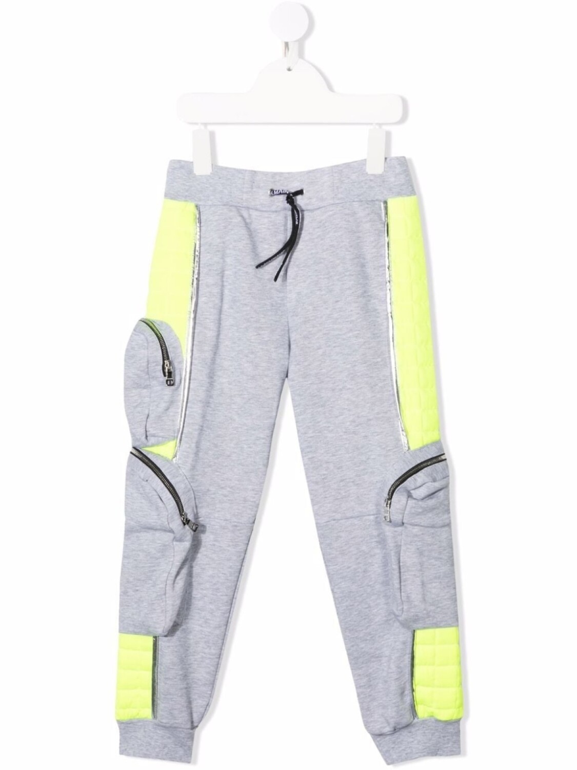 

Balmain Kids спортивные брюки с кулиской, серый