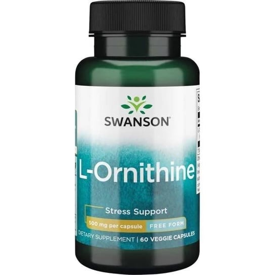 Swanson, L-орнитин 500 мг, 60 капсул