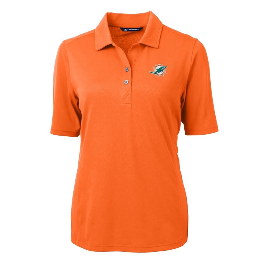 

Поло с коротким рукавом Cutter & Buck Miami Dolphins, оранжевый