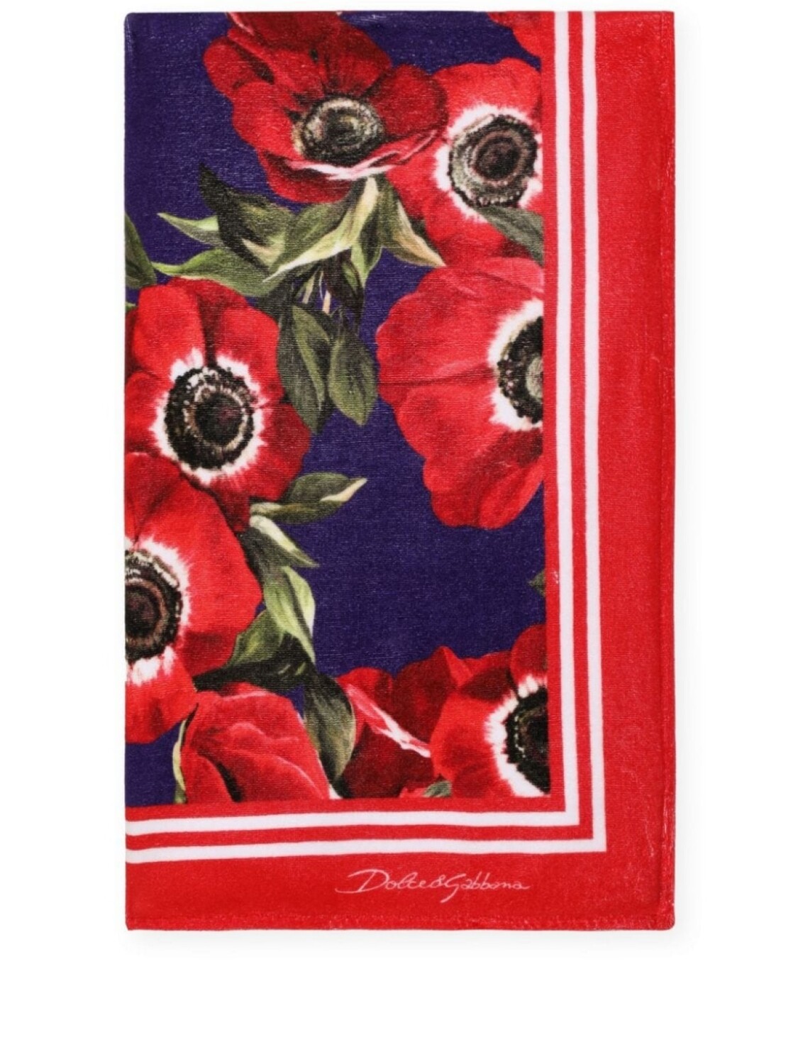 

Dolce & Gabbana пляжное полотенце Anemone, красный