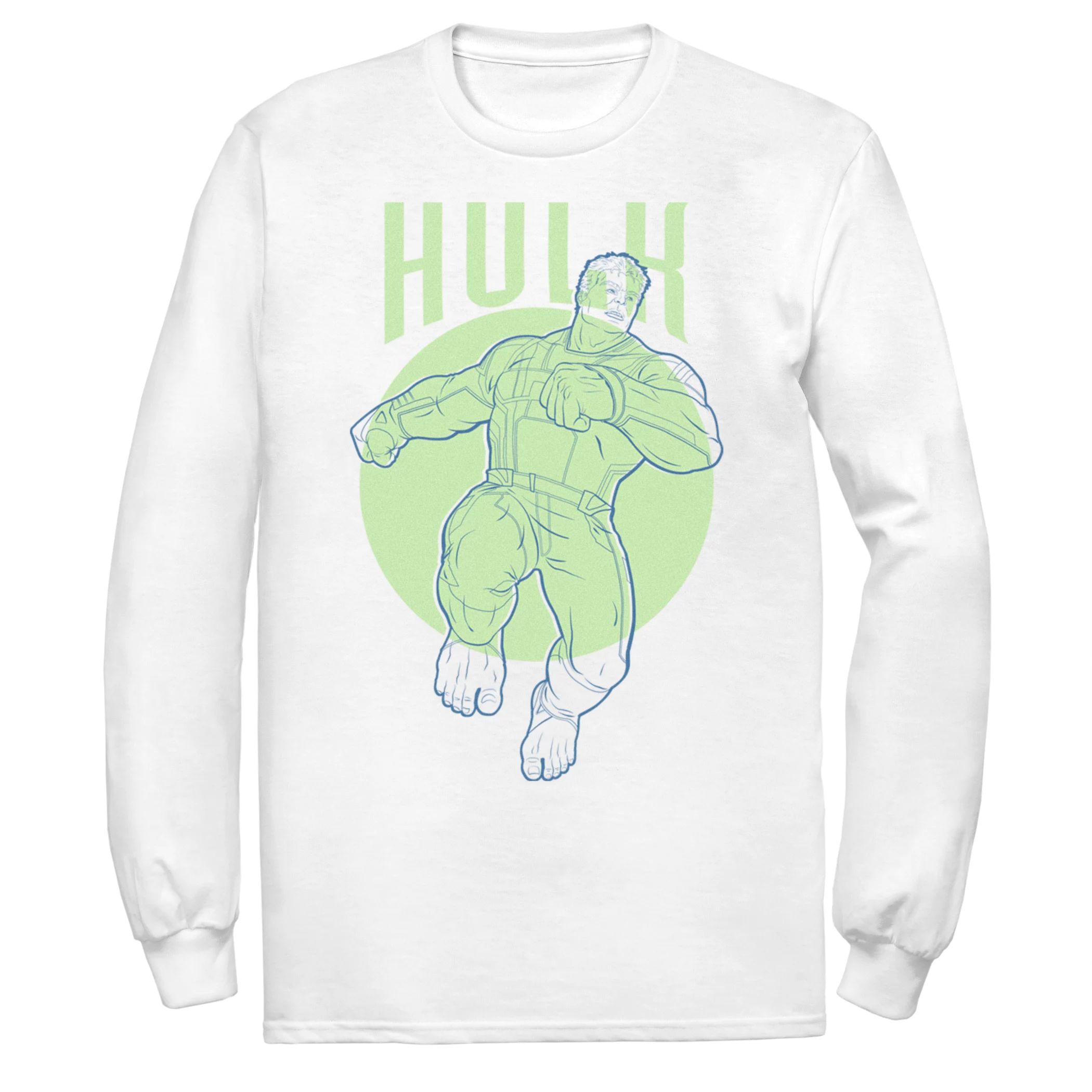 Мужская футболка с контуром Marvel Hulk Licensed Character