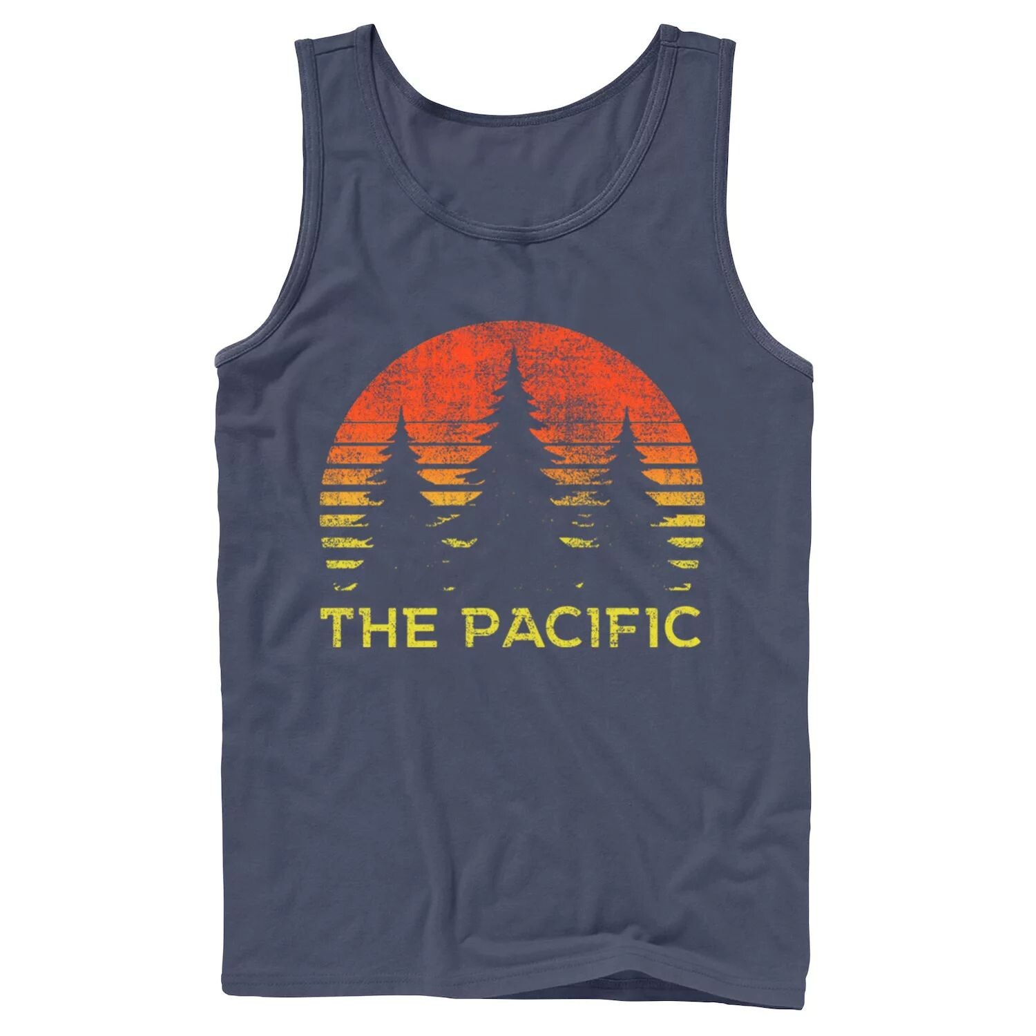 

Мужская майка The Pacific Trees Sunset Circle Sketch Tank Licensed Character