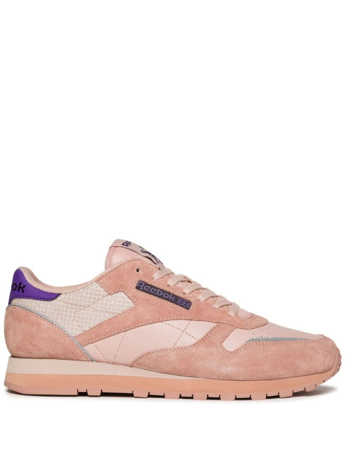 

Reebok кроссовки Classic Leather со вставками, розовый