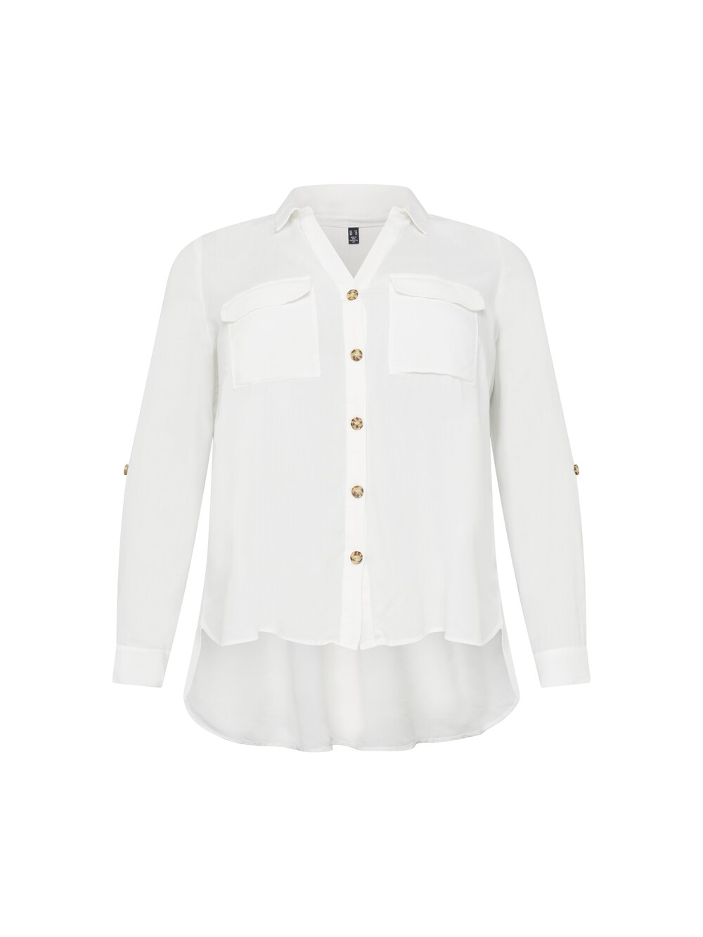 Блузка Vero Moda Curve Bumpy, белый свитшот vero moda curve блузка руллнек vmcsaba plus size береза ​​чёрная белая