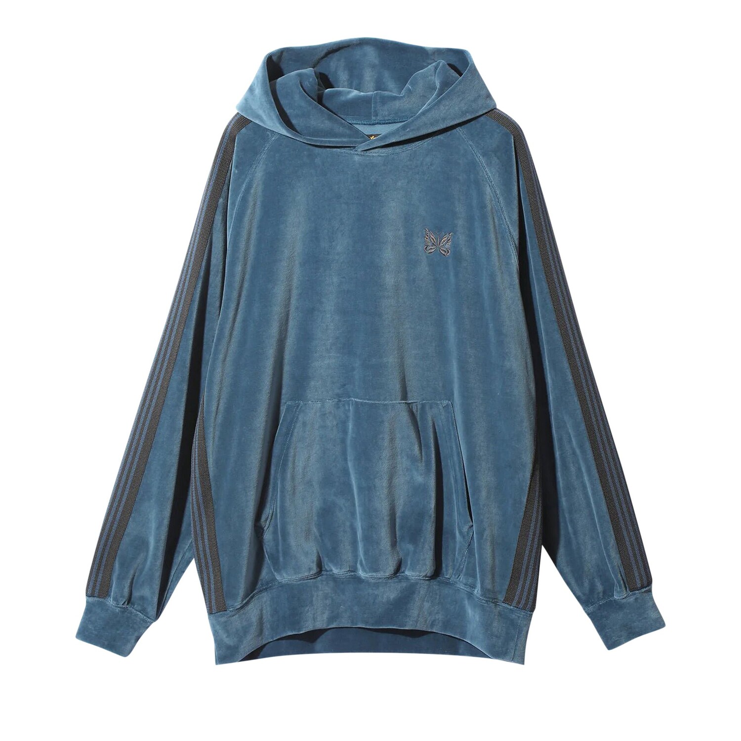 

Велюровая спортивная толстовка Needles C/PE Smoke Blue