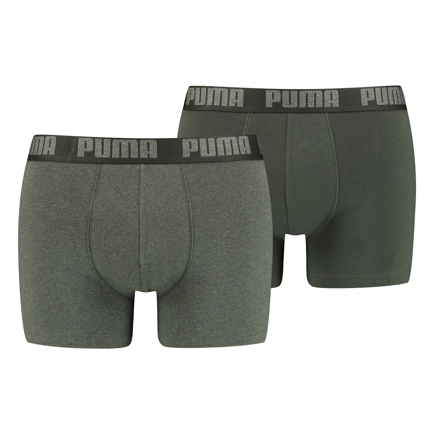 Боксеры Puma Boxershorts PUMA BASIC BOXER 2P, цвет 038 - Green Melange