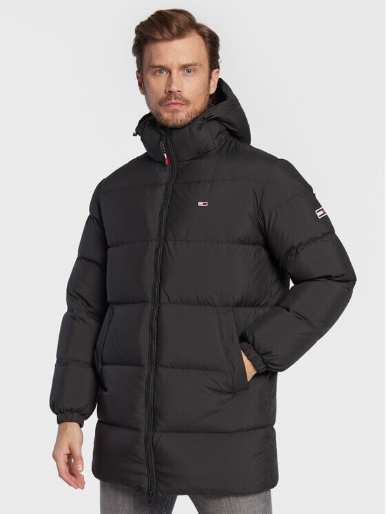 

Пуховик стандартного кроя Tommy Jeans, черный