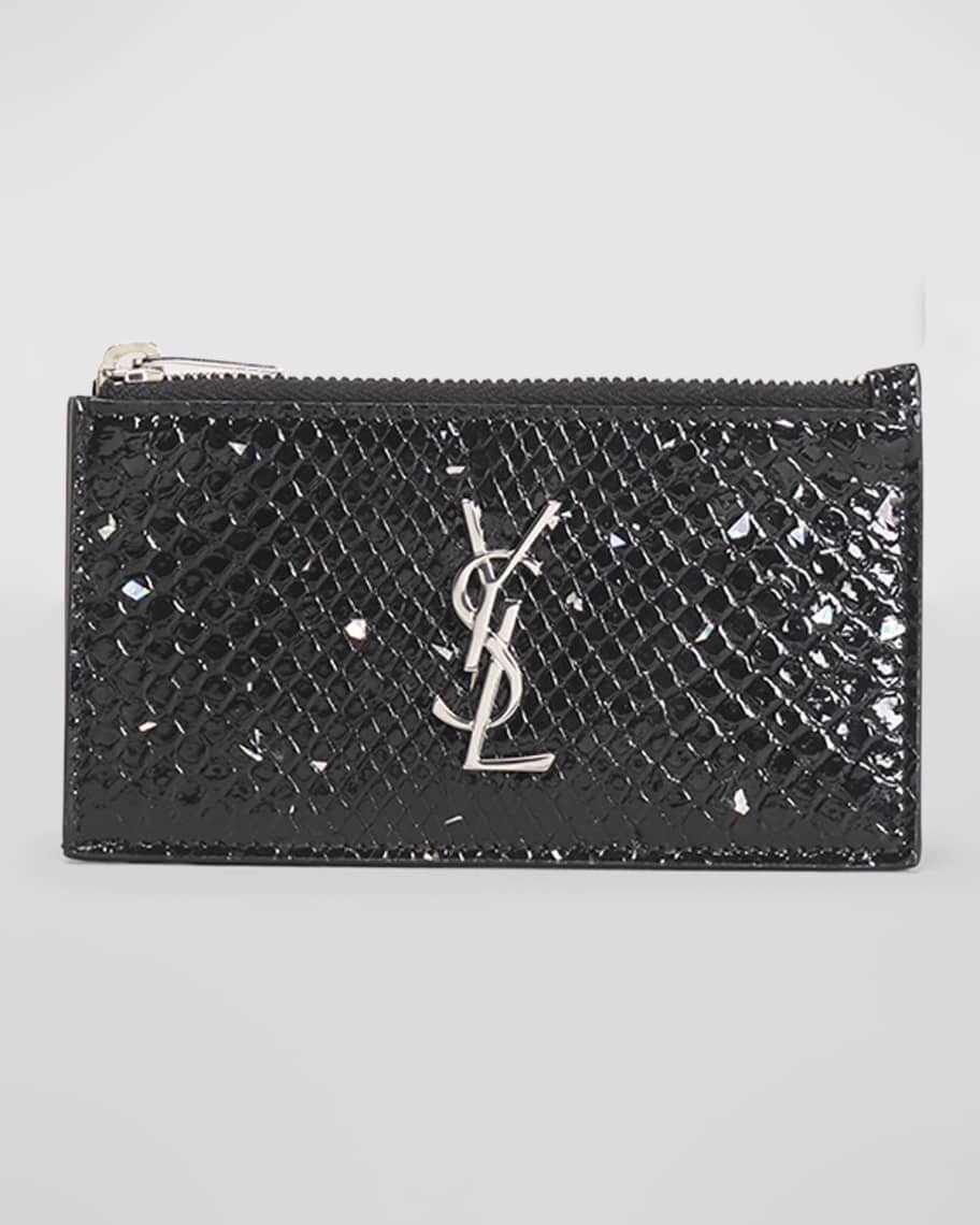 

Футляр для карт Fragments Glitter Python Saint Laurent