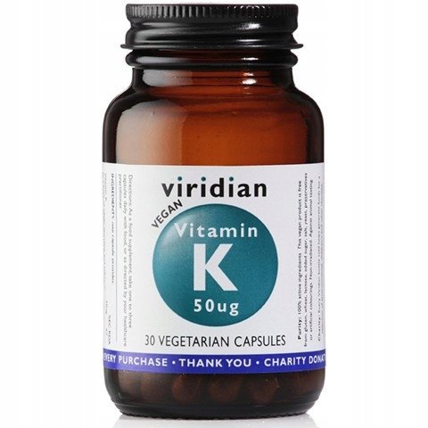 Viridian, Витамин К 50 мкг, 30 капс.