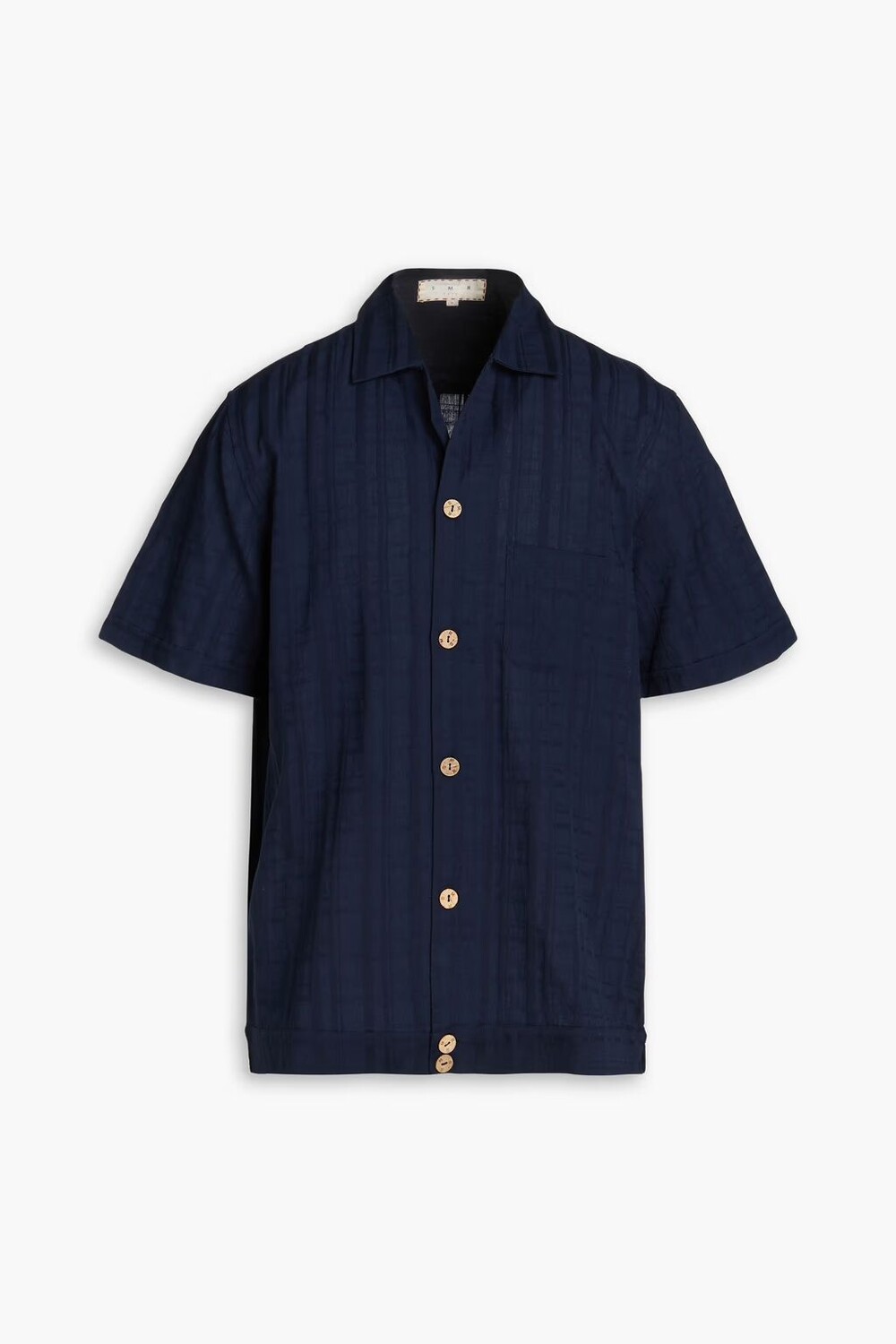 

Рубашка в клетку из хлопковой вуали Smr Days, темно-синий