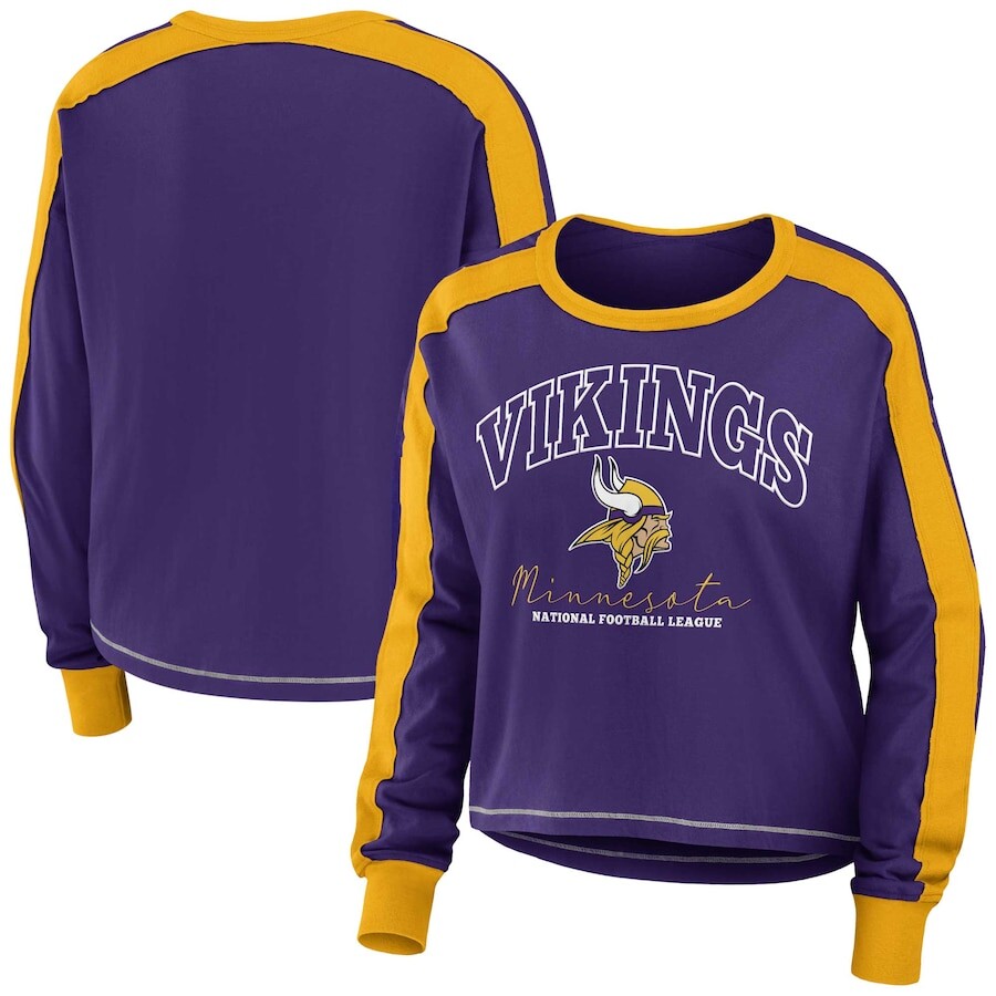 

Футболка с длинным рукавом WEAR by Erin Andrews Minnesota Vikings, фиолетовый