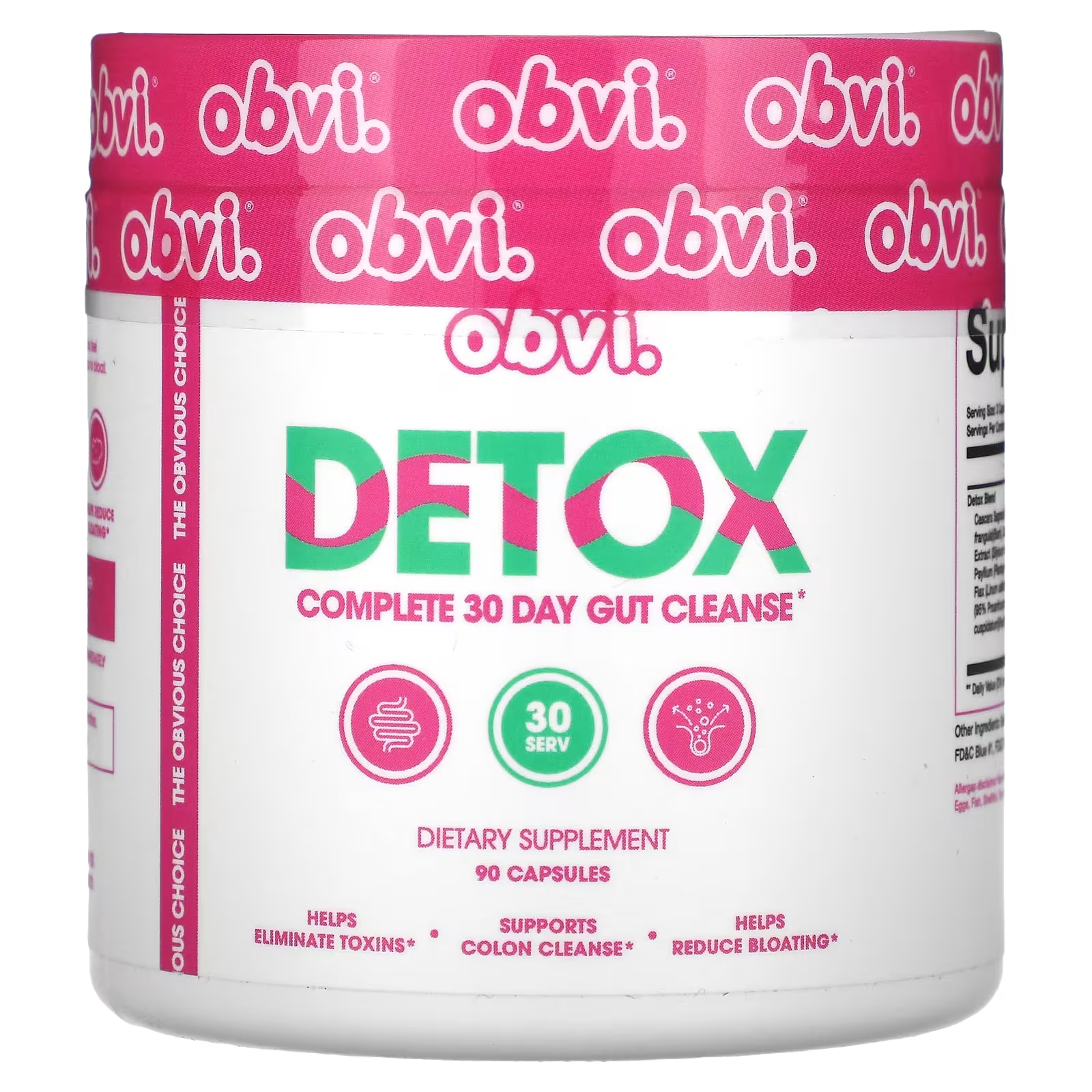 Пищевая добавка Obvi Detox, 90 капсул