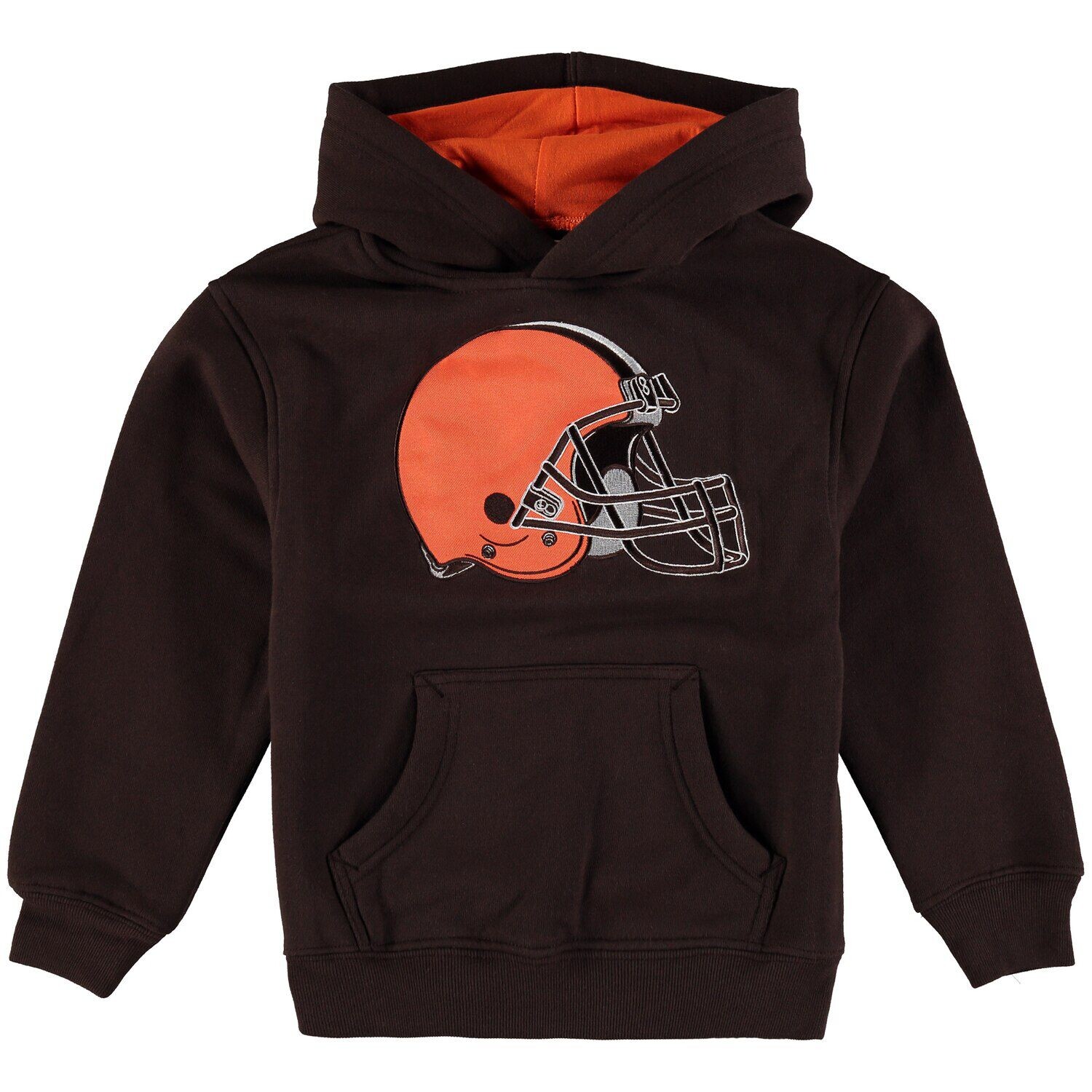 

Коричневый пуловер с капюшоном для дошкольников Cleveland Browns Fan Gear Prime Outerstuff