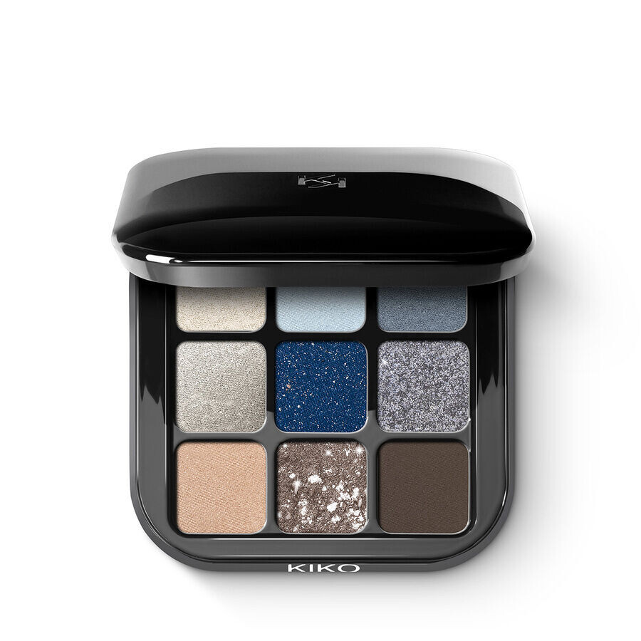 

Палетка из 9 теней с разным финишем Kiko Milano Glamour Multi Finish, 1 шт.