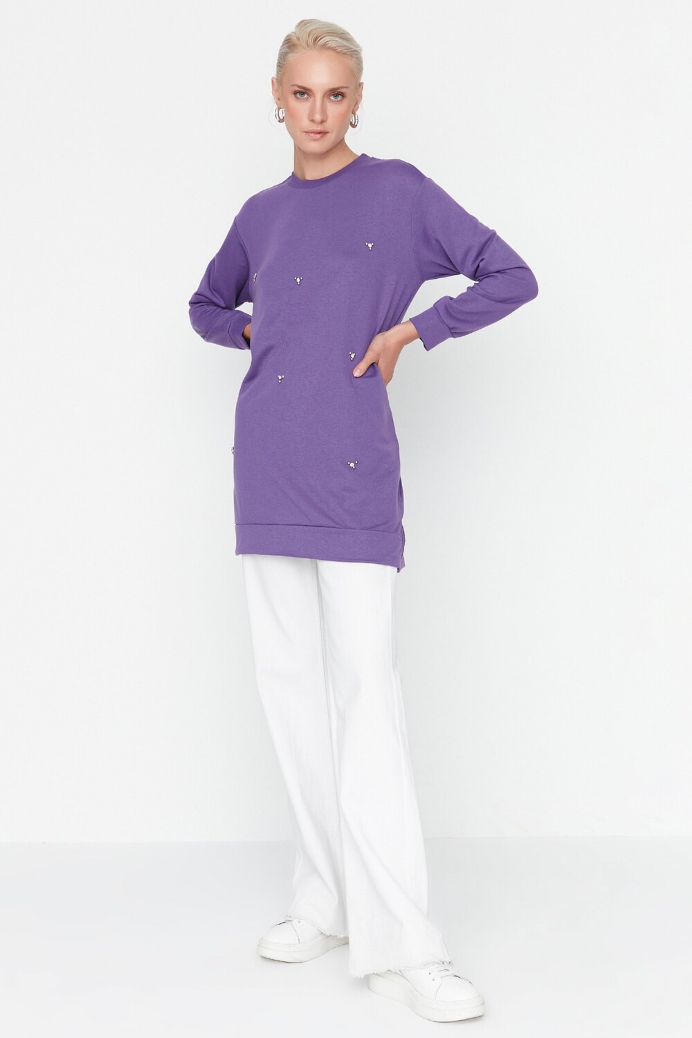 

Туника - Фиолетовый - Классический крой Trendyol Modest, фиолетовый