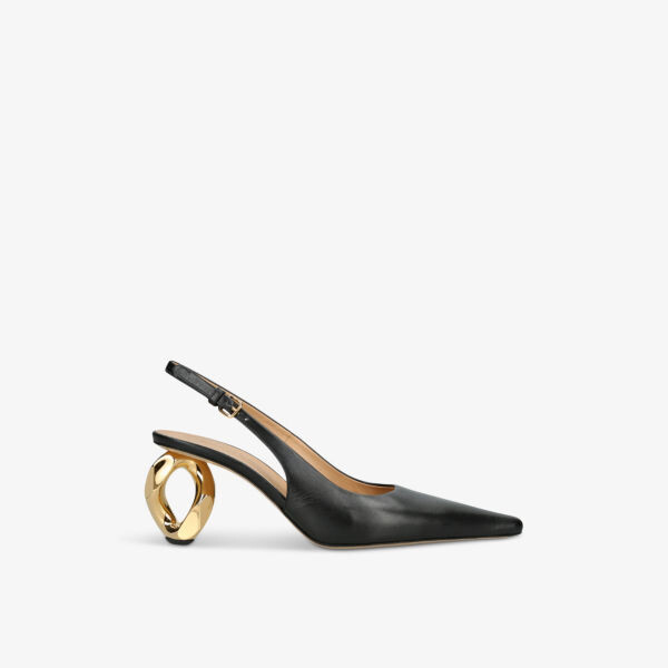 

Кожаные мюли на каблуке с цепочкой Jw Anderson, черный