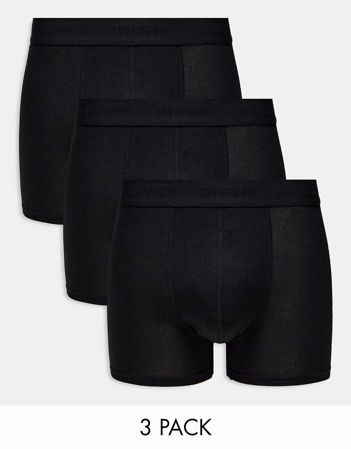 

Черные бамбуковые плавки Only & Sons, 3 шт.