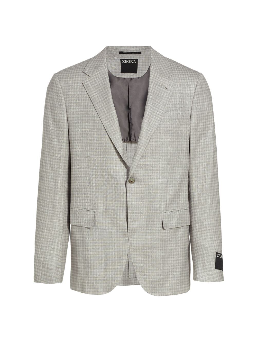 

Спортивное пальто Glen Check с двумя пуговицами ZEGNA